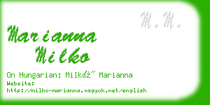 marianna milko business card